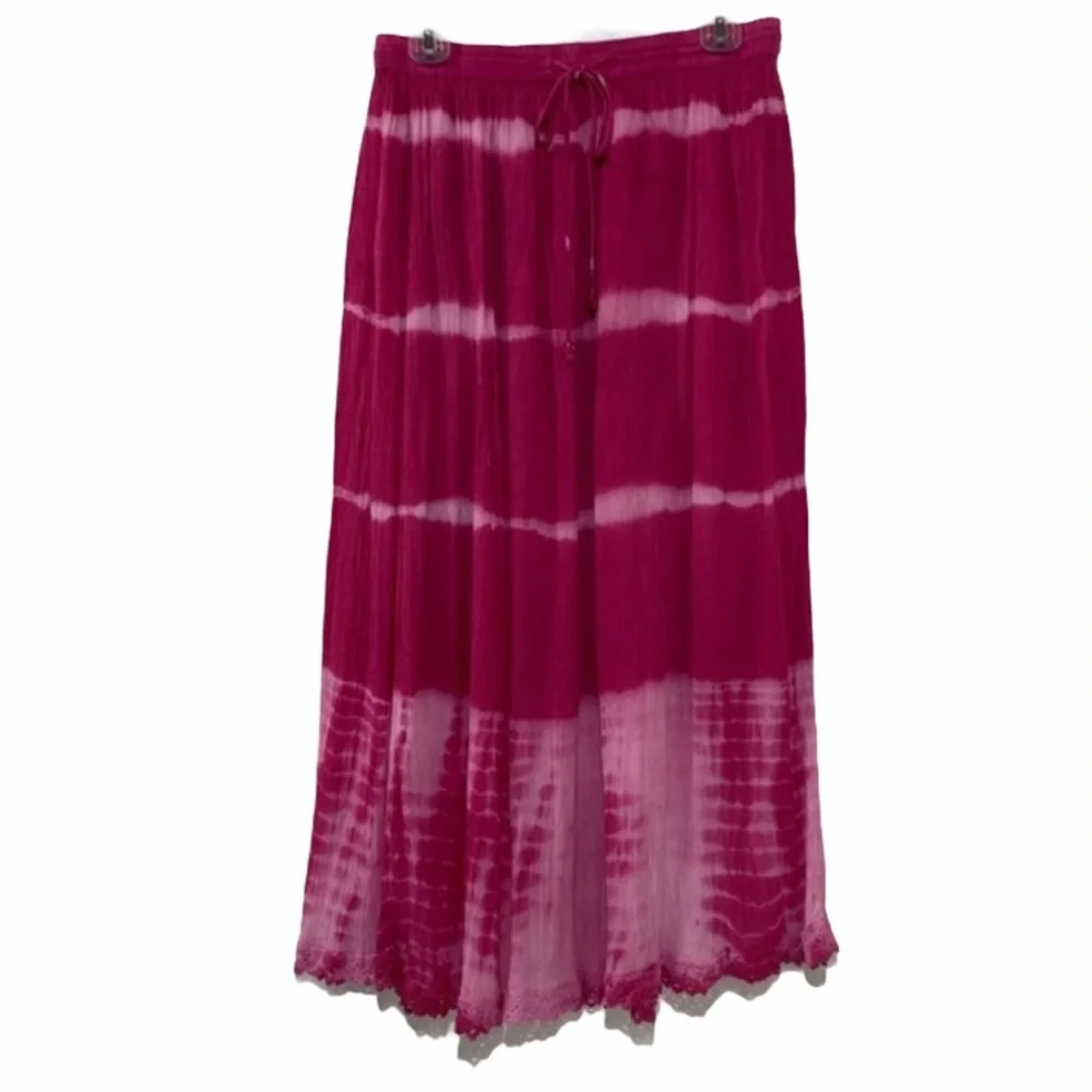 Tie Dye Gypsy Boho Festival Maxi Skirt Tie Dye